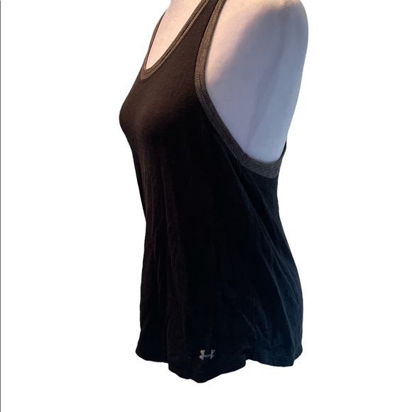 Under Armour Tops - Under Armour Gray & Black Women’s Racerback Loose Sleeveless Tank Top XS